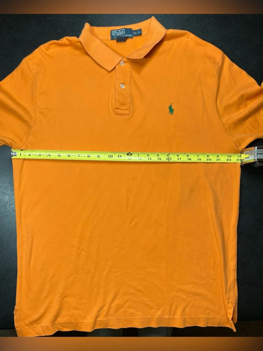 Polo Ralph Lauren Men’s Size XL Orange Classic Fit Polo Collared Shirt